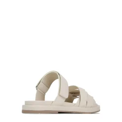 ORIANA LEATHER SLIDE SANDALS><noscript><img width=