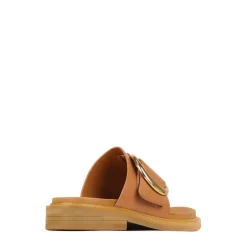 ORN LEATHER SLIDE SANDALS><noscript><img width=