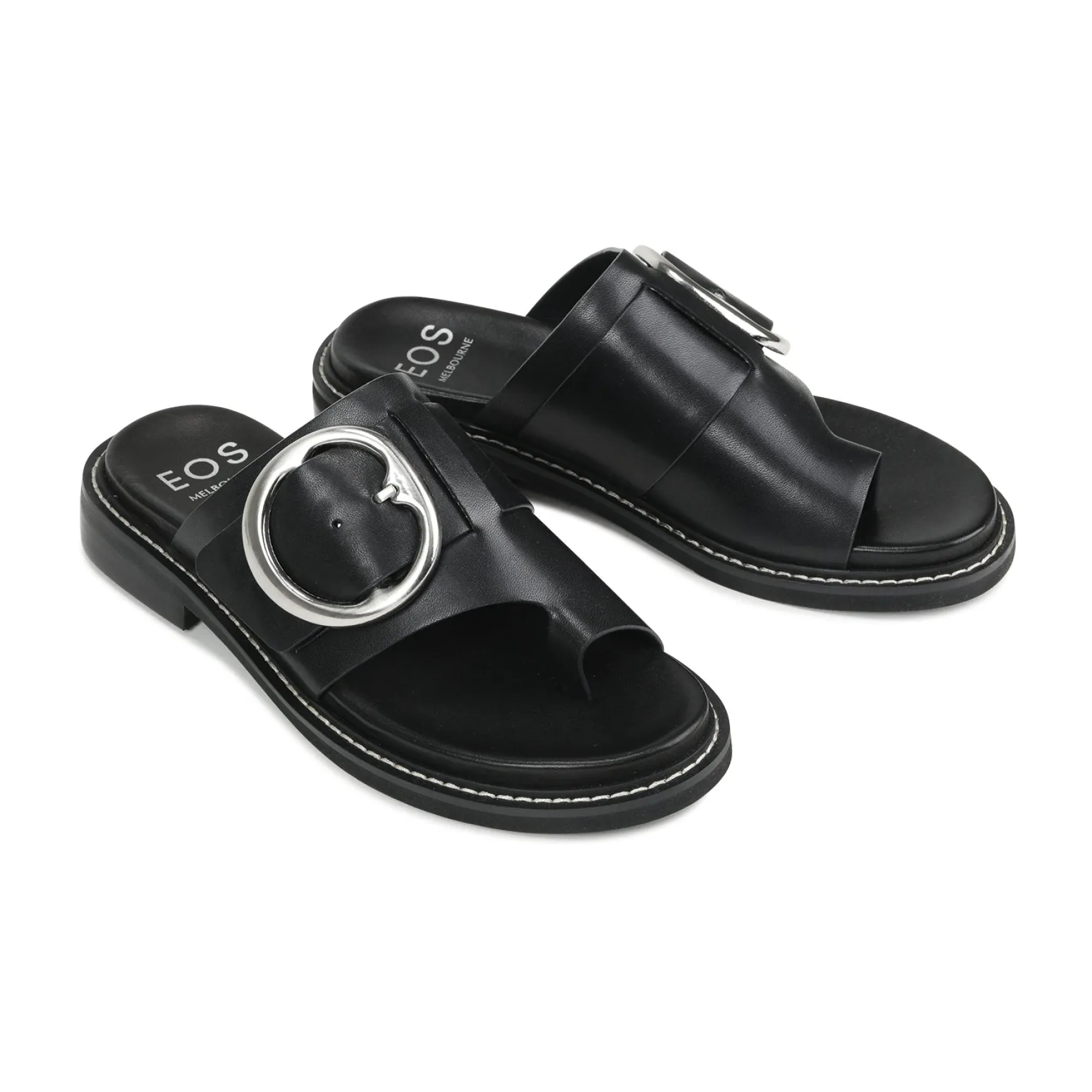 ORN LEATHER SLIDE SANDALS>EOS Footwear Cheap