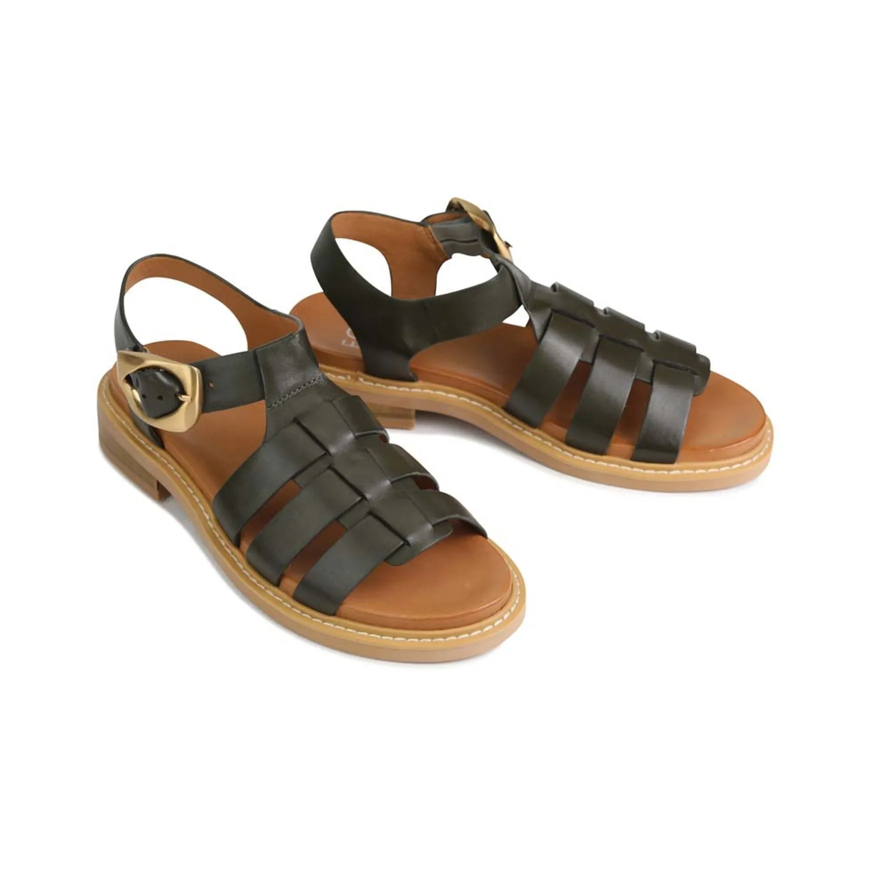 ORNAMENT LEATHER SANDALS>EOS Footwear New