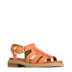 ORNAMENT LEATHER SANDALS><noscript><img width=