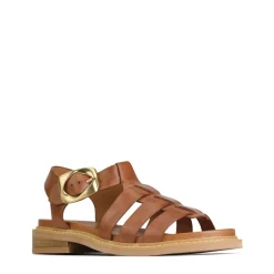 ORNAMENT LEATHER SANDALS><noscript><img width=