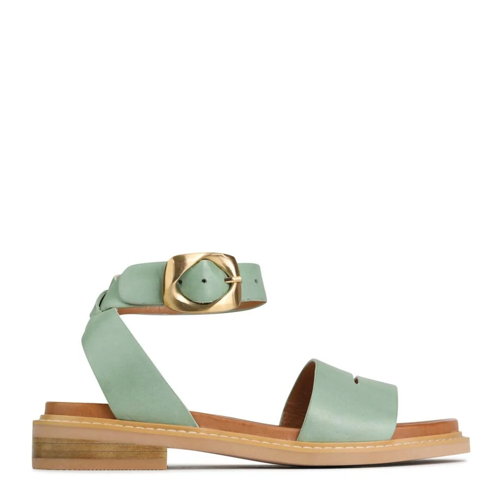 ORNAMENTAL ANKLE STRAP SANDALS LEATHER>EOS Footwear Hot