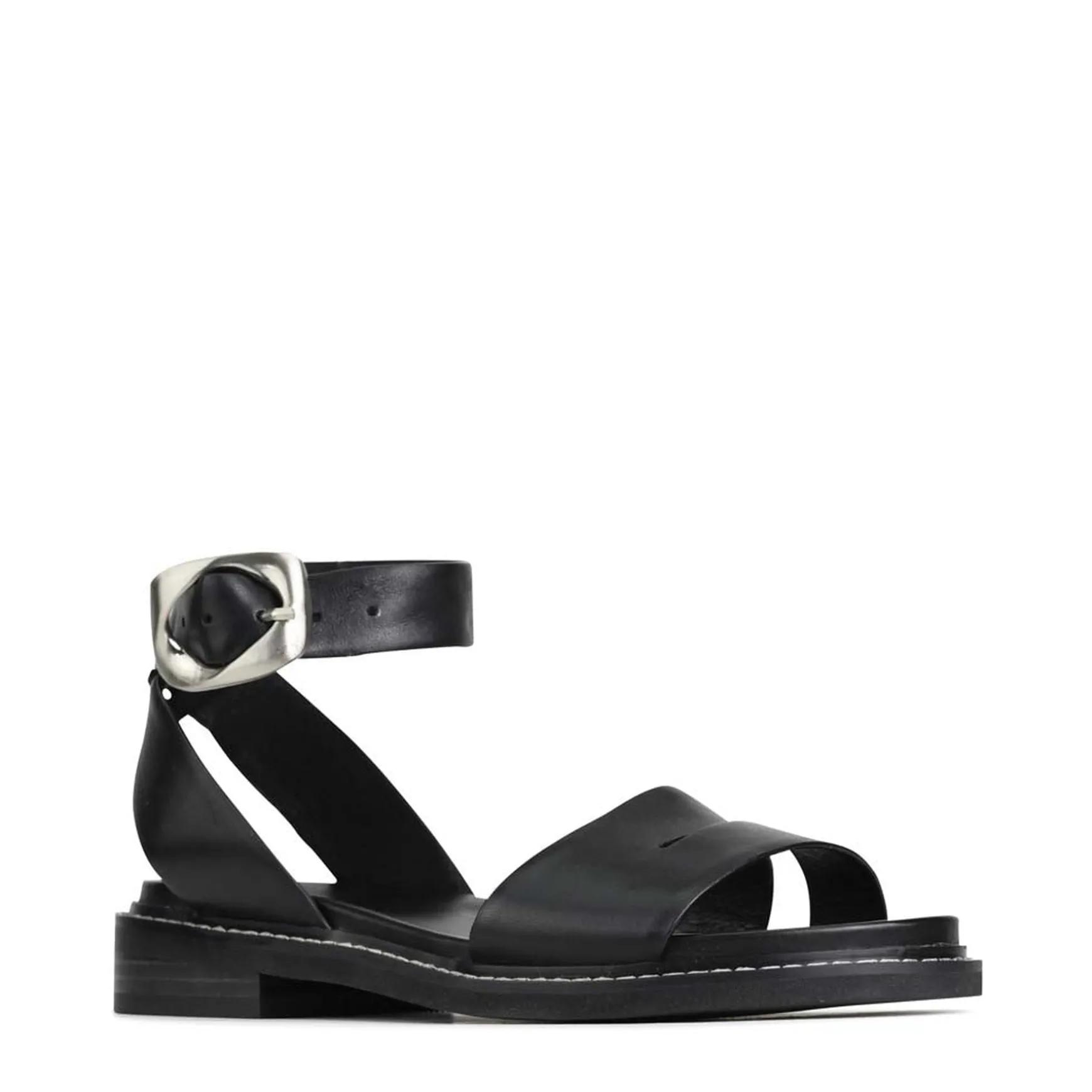 ORNAMENTAL ANKLE STRAP SANDALS LEATHER>EOS Footwear Hot