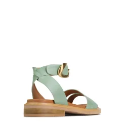 ORNAMENTAL ANKLE STRAP SANDALS LEATHER><noscript><img width=