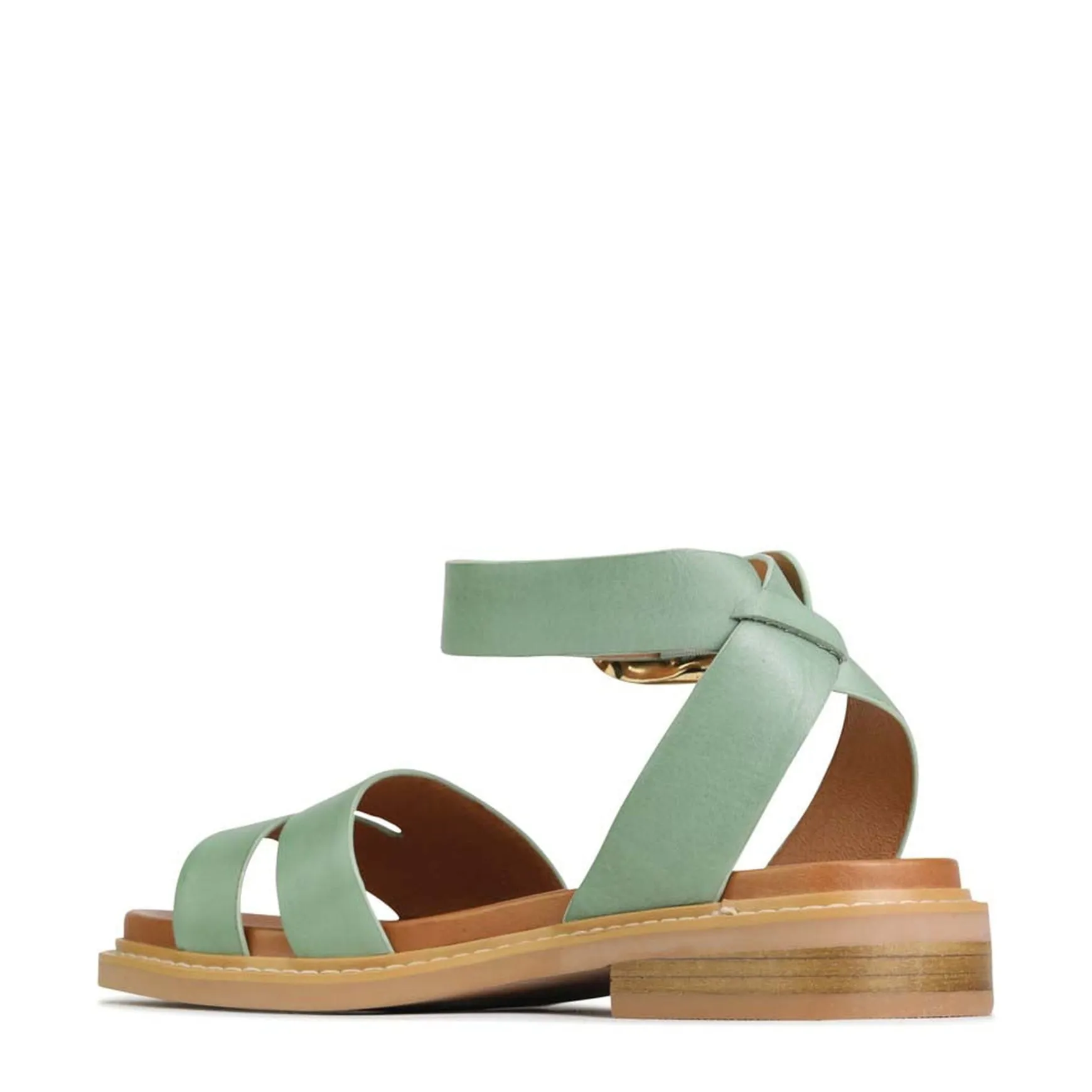 ORNAMENTAL ANKLE STRAP SANDALS LEATHER>EOS Footwear Hot
