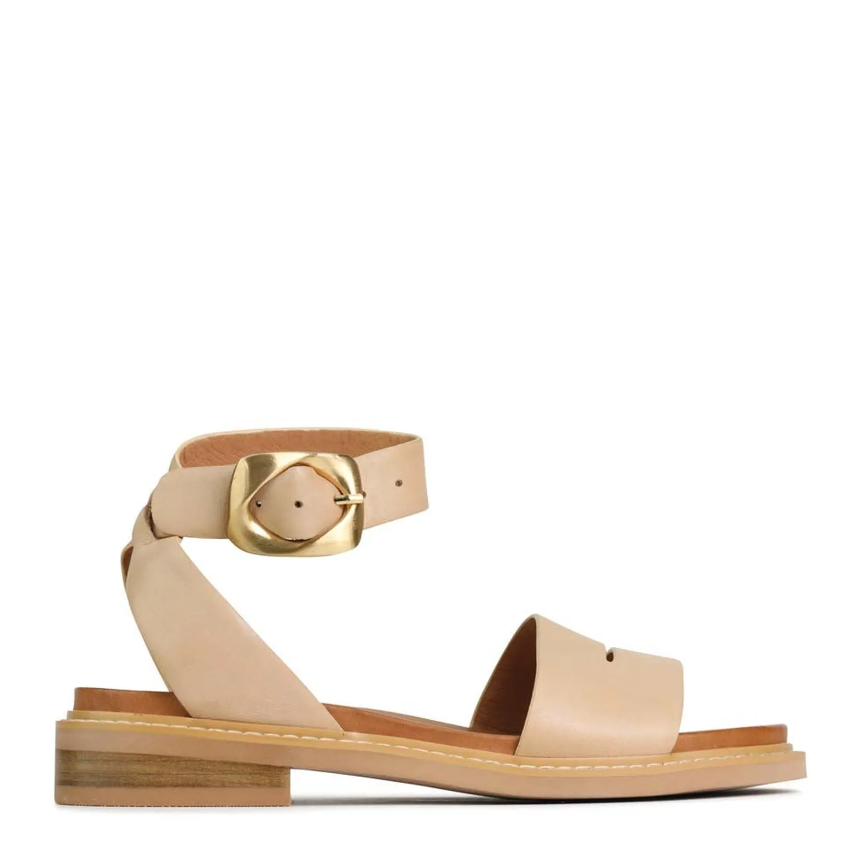 ORNAMENTAL ANKLE STRAP SANDALS LEATHER>EOS Footwear Hot