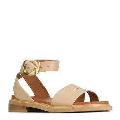 ORNAMENTAL ANKLE STRAP SANDALS LEATHER><noscript><img width=