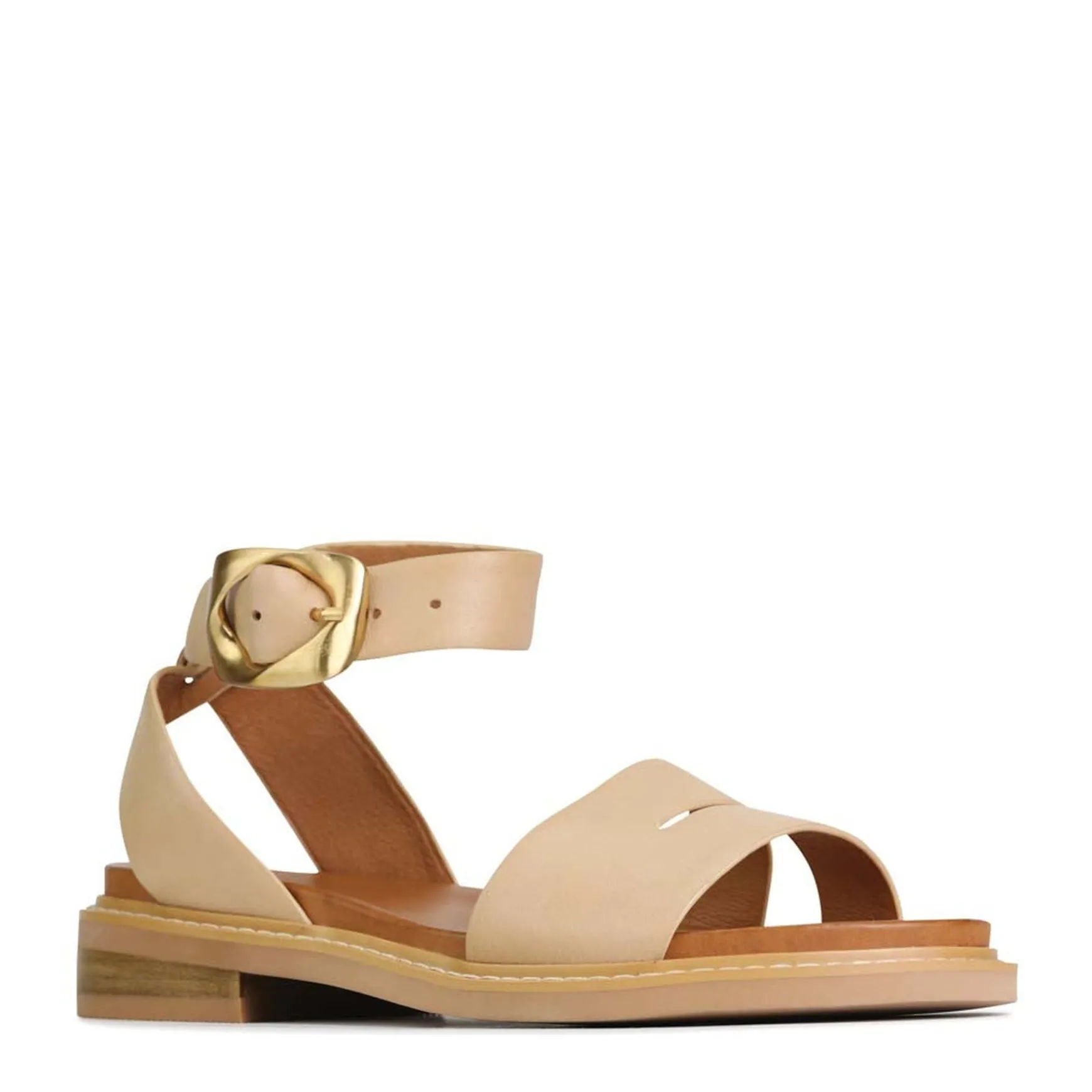 ORNAMENTAL ANKLE STRAP SANDALS LEATHER>EOS Footwear Hot