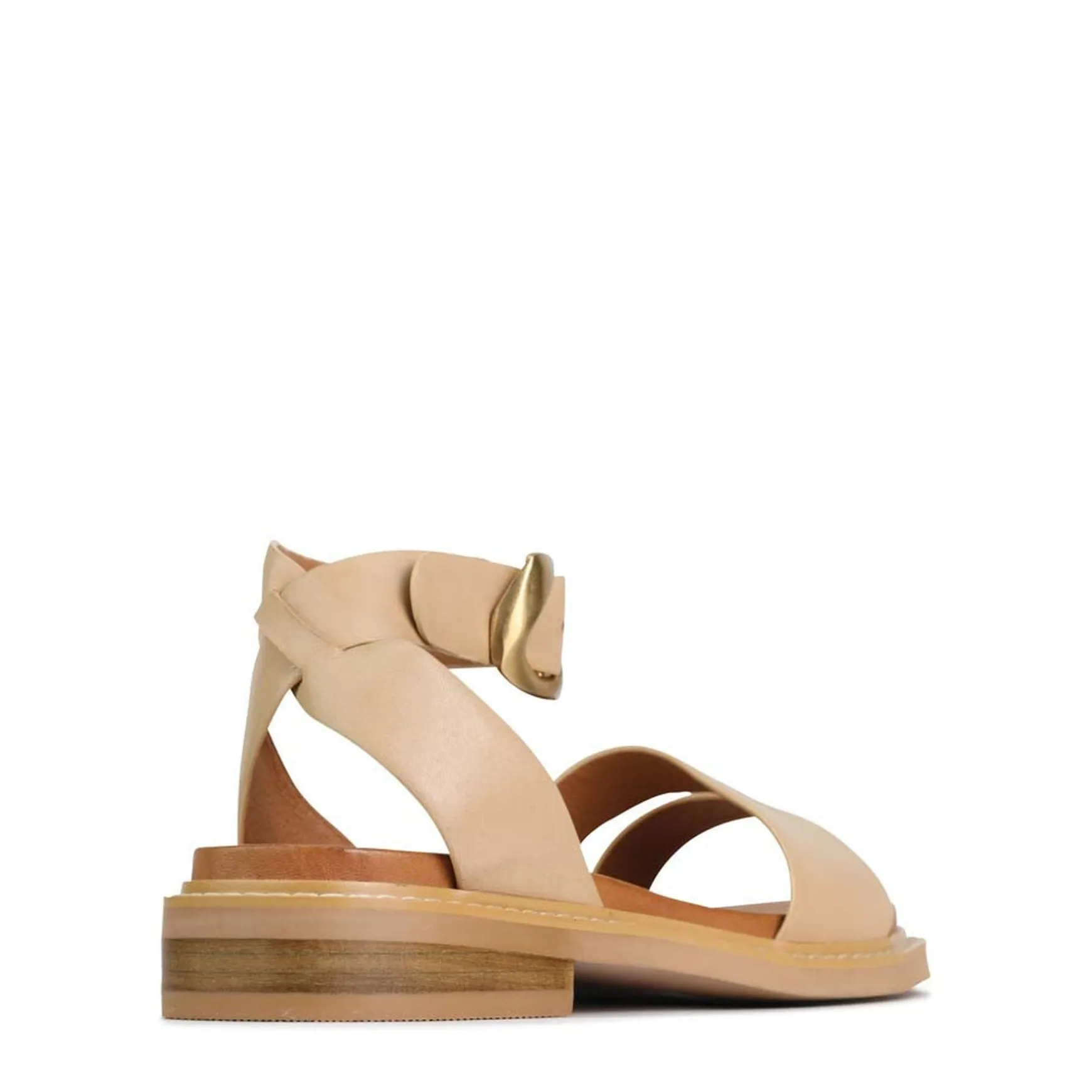 ORNAMENTAL ANKLE STRAP SANDALS LEATHER>EOS Footwear Hot
