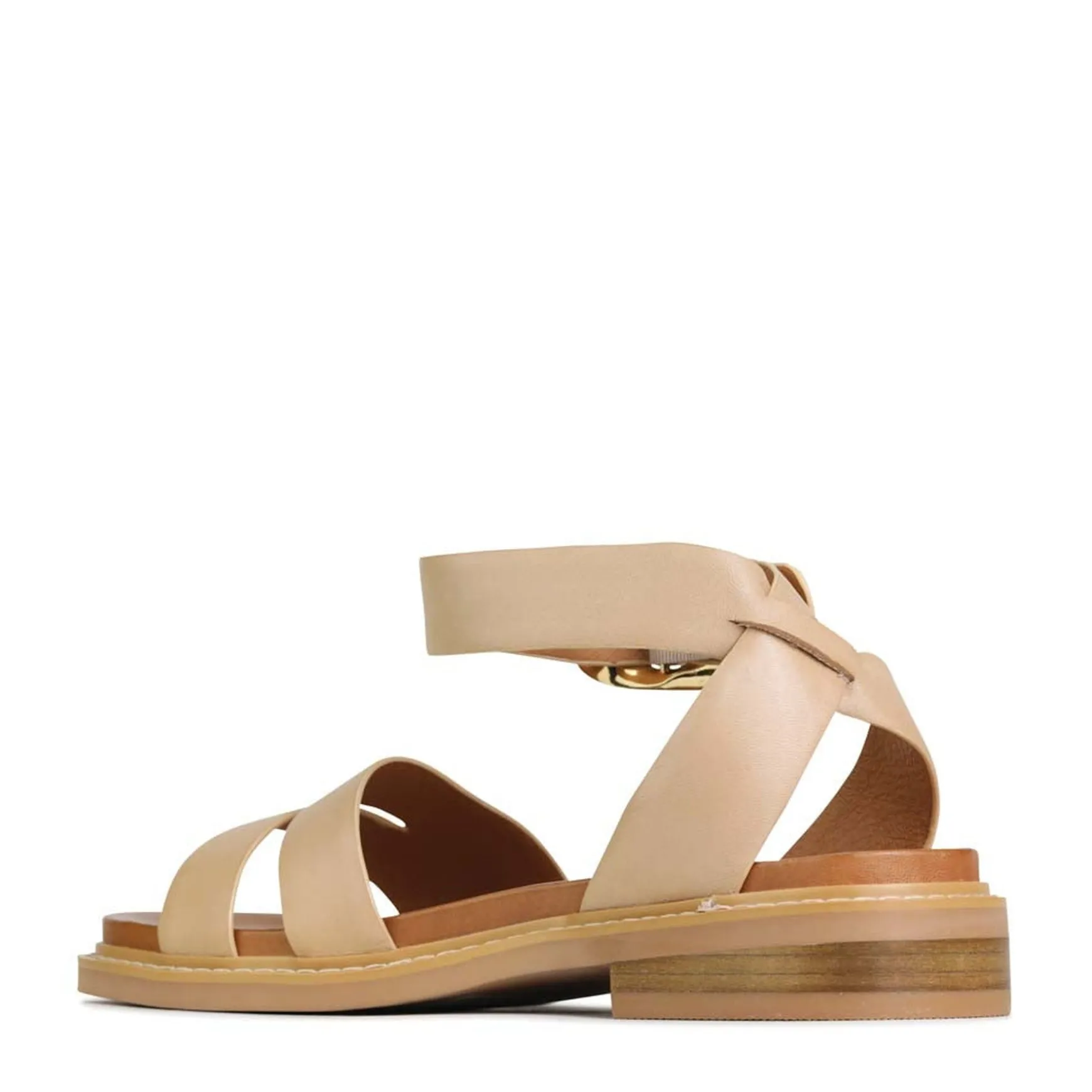 ORNAMENTAL ANKLE STRAP SANDALS LEATHER>EOS Footwear Hot