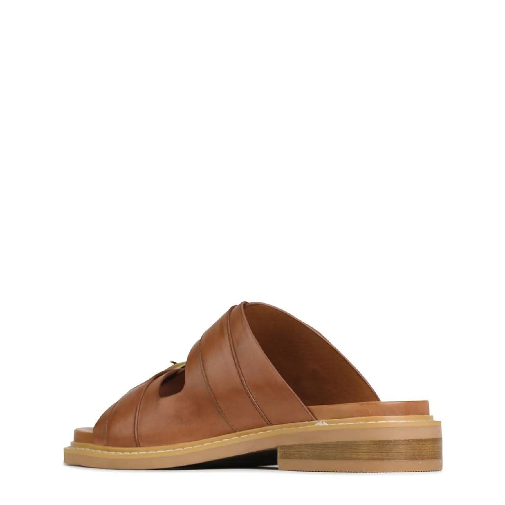 ORNATE SLIDE SANDALS LEATHER>EOS Footwear Clearance