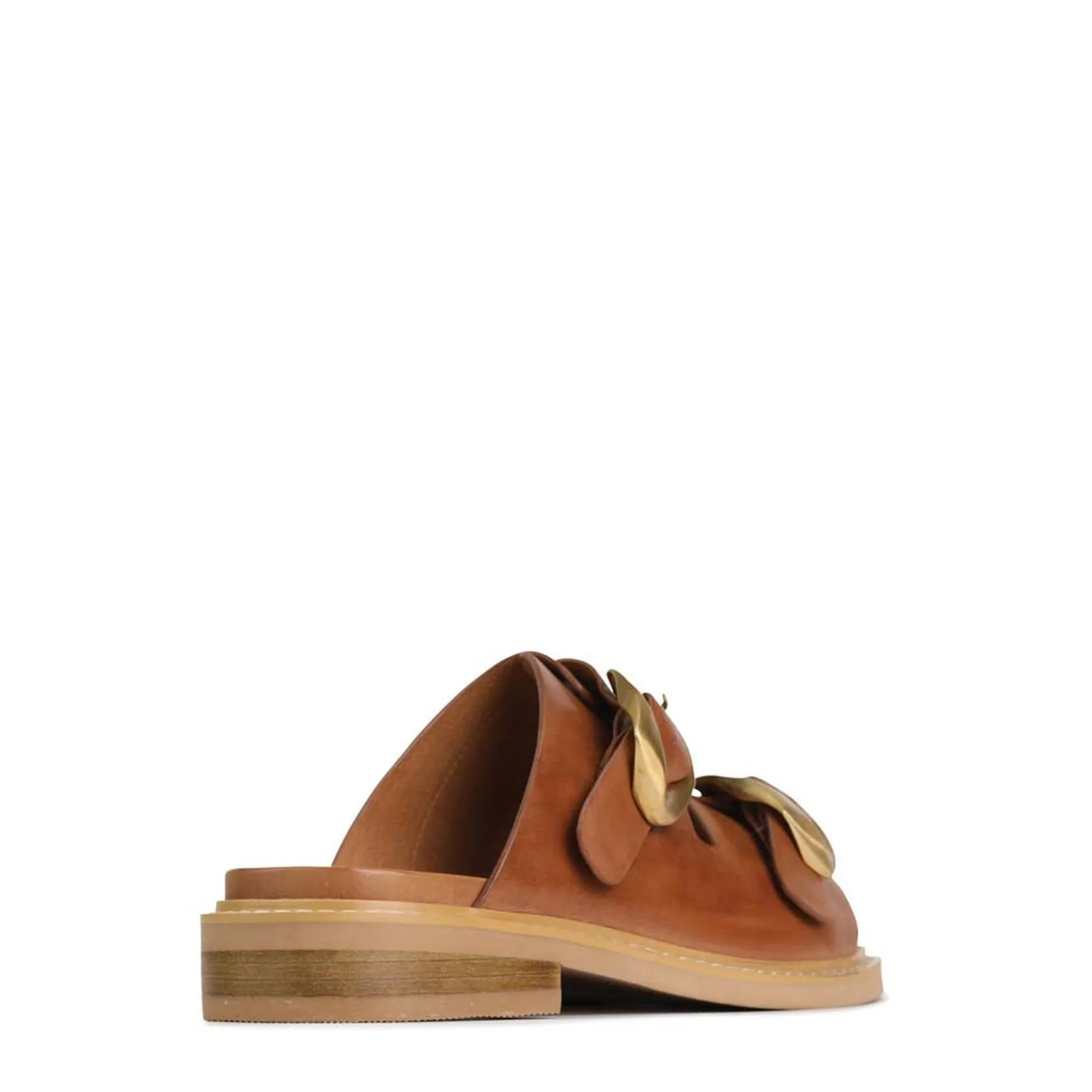 ORNATE SLIDE SANDALS LEATHER>EOS Footwear Clearance
