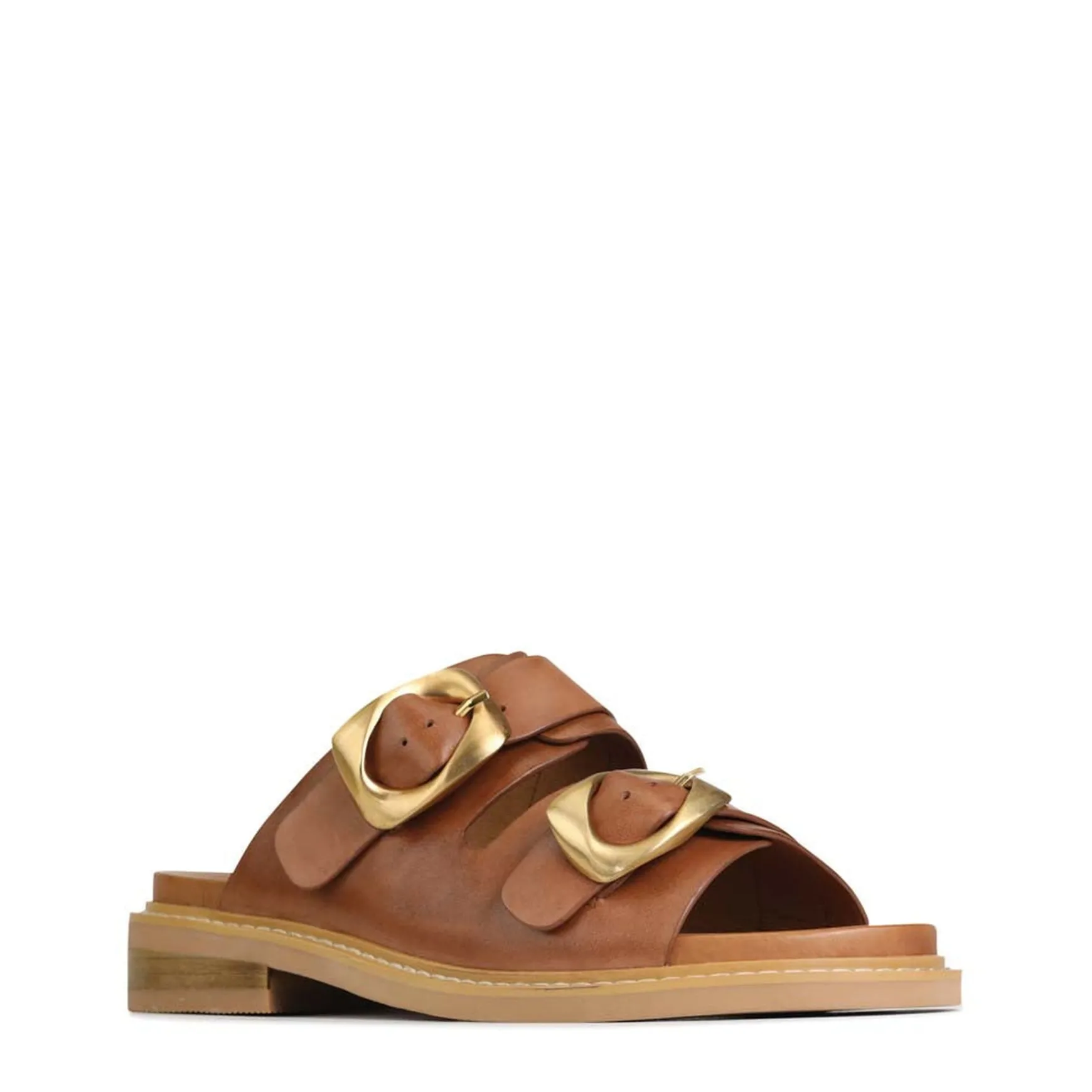 ORNATE SLIDE SANDALS LEATHER>EOS Footwear Clearance