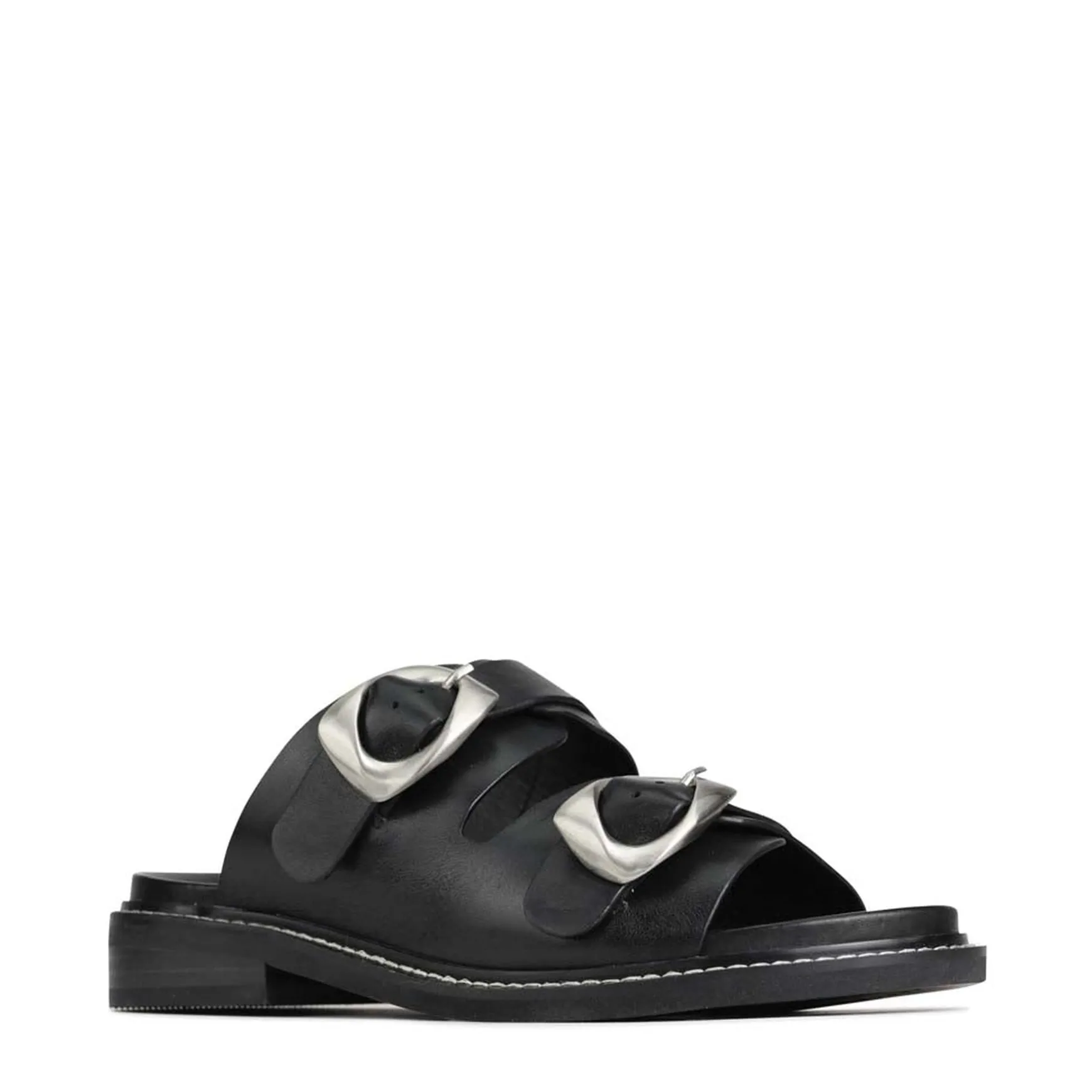 ORNATE SLIDE SANDALS LEATHER>EOS Footwear Clearance