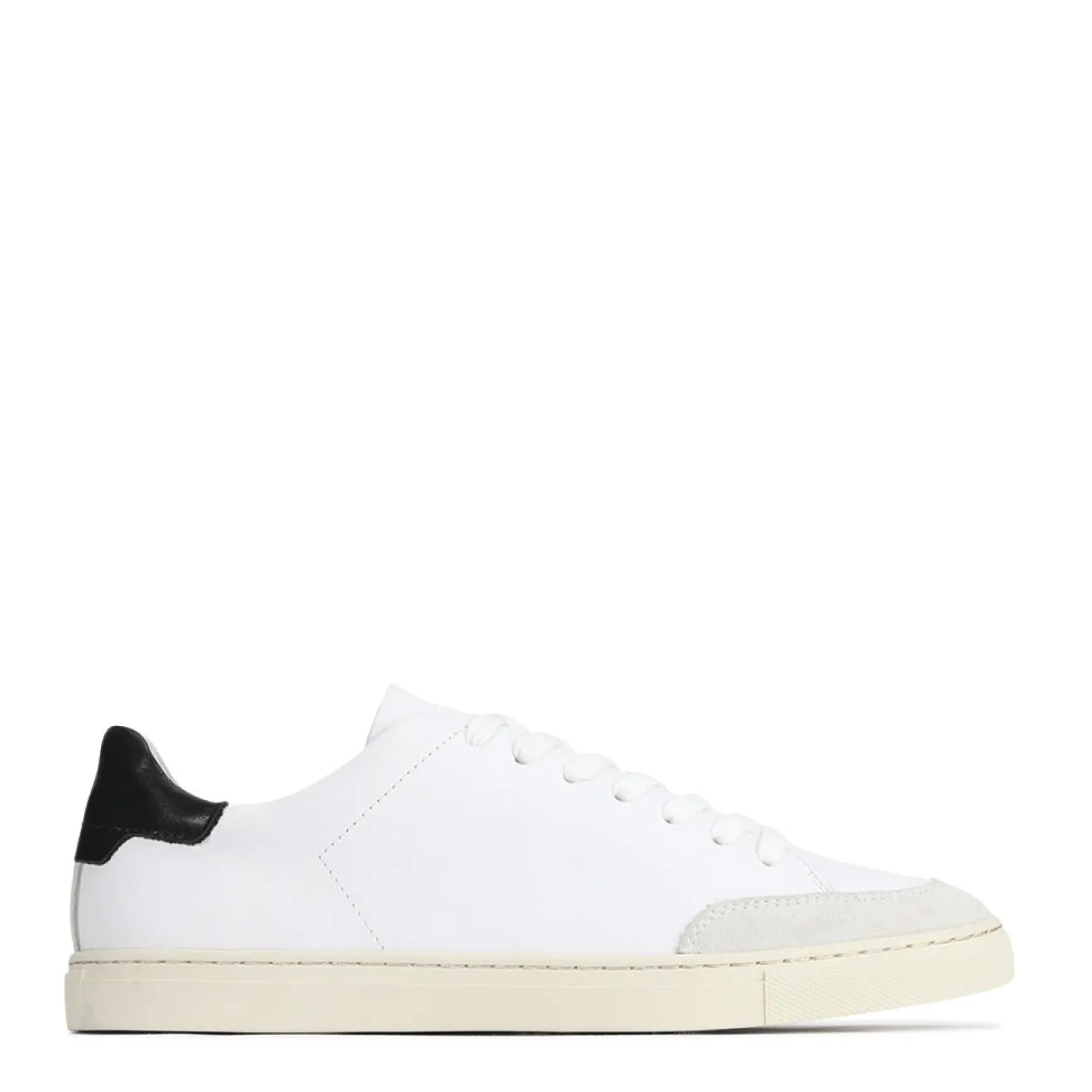 PANELS LOW TOP SNEAKERS LEATHER>EOS Footwear Outlet