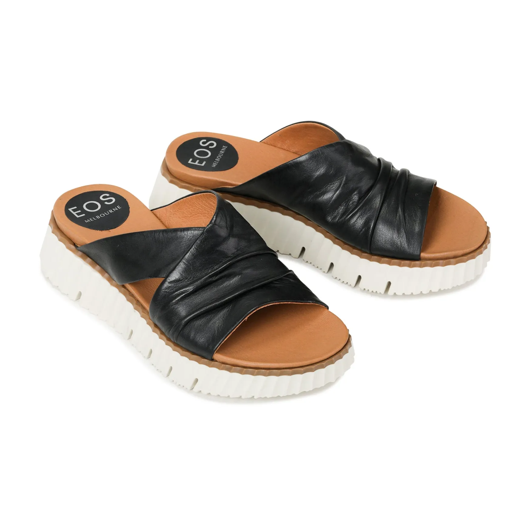 PELA LEATHER SLIDE SANDALS>EOS Footwear Discount