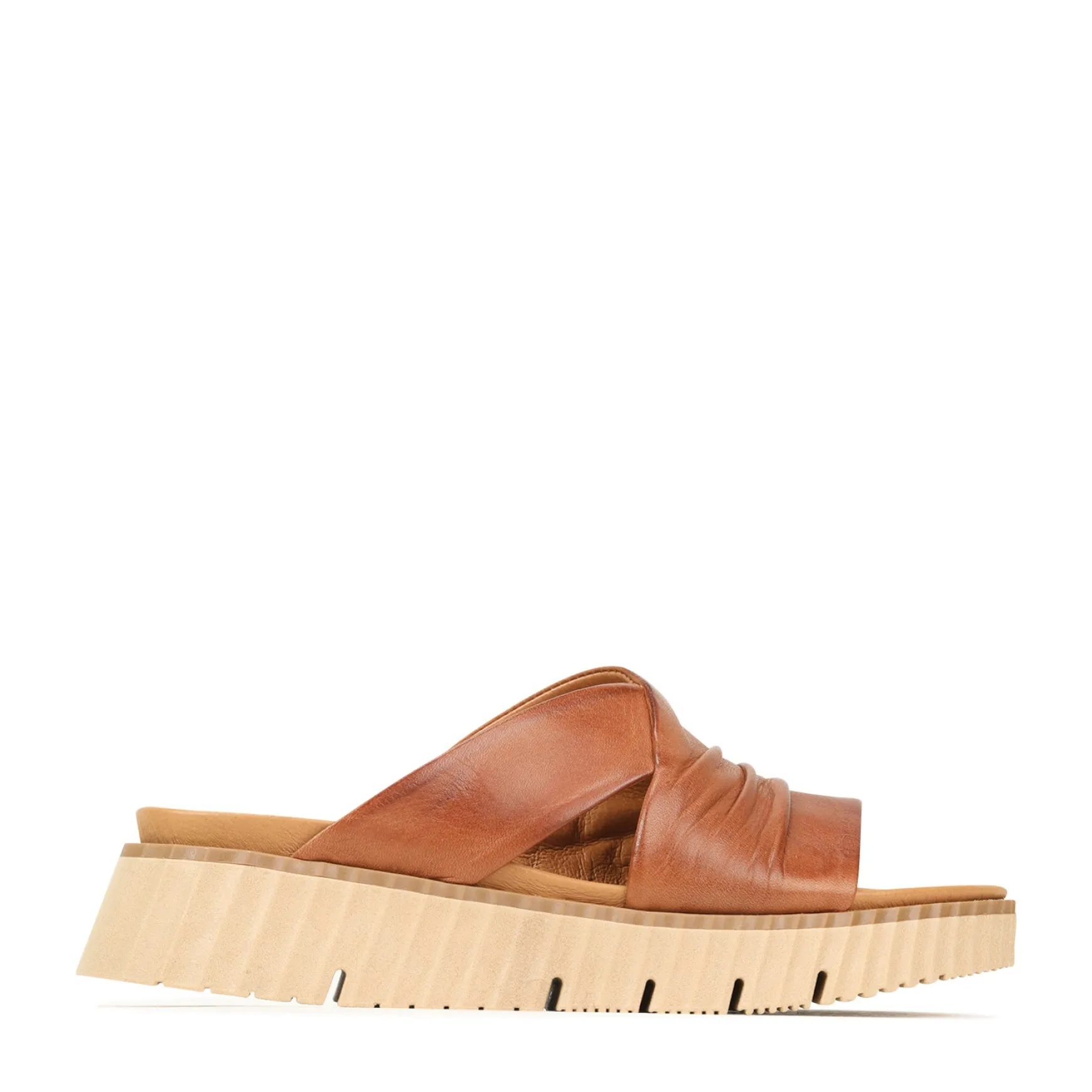 PELA LEATHER SLIDE SANDALS>EOS Footwear Discount