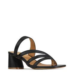 PERRI SLIP-ON HEEL SANDALS LEATHER><noscript><img width=