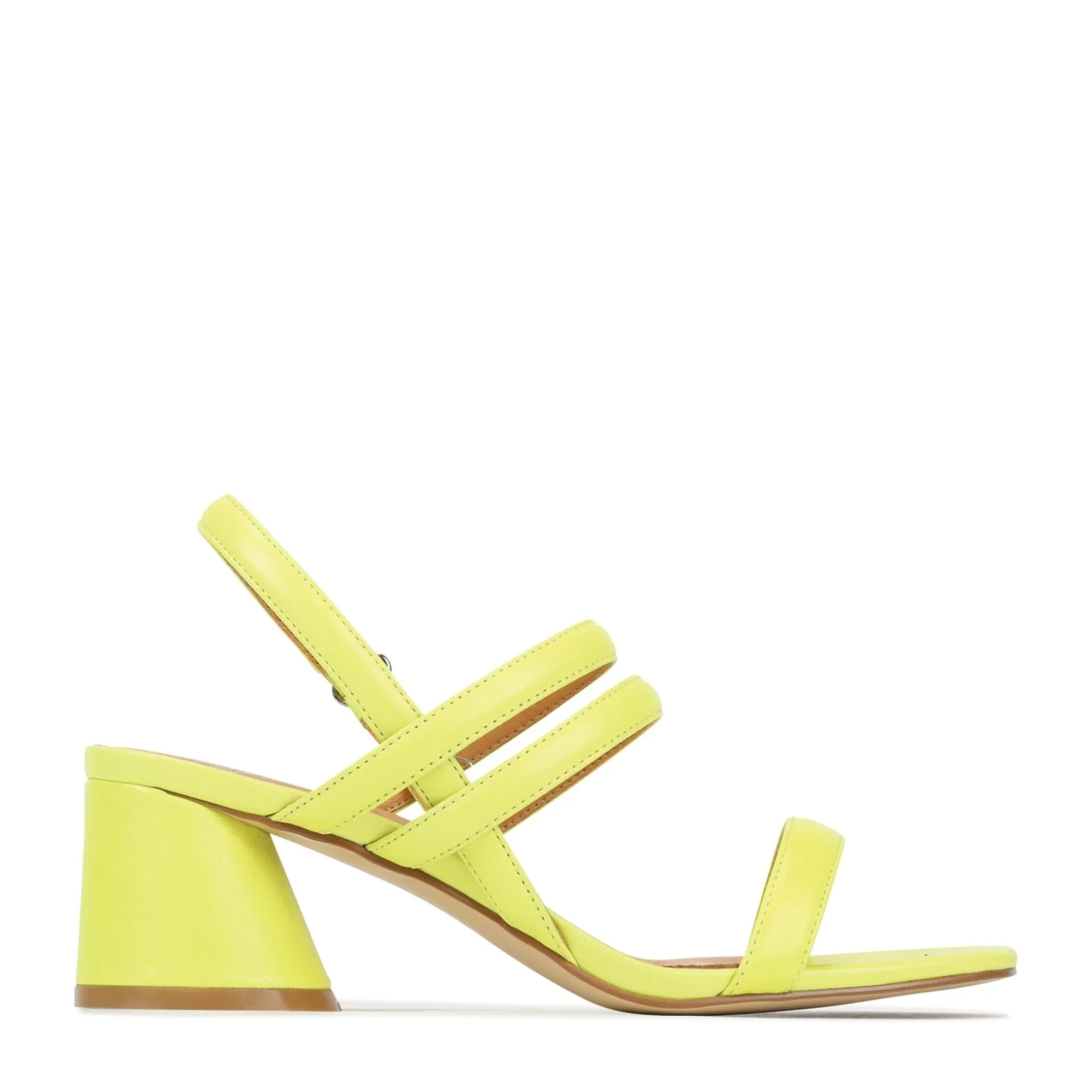 PETELLA LEATHER BLOCK HEEL SANDALS>EOS Footwear Best Sale