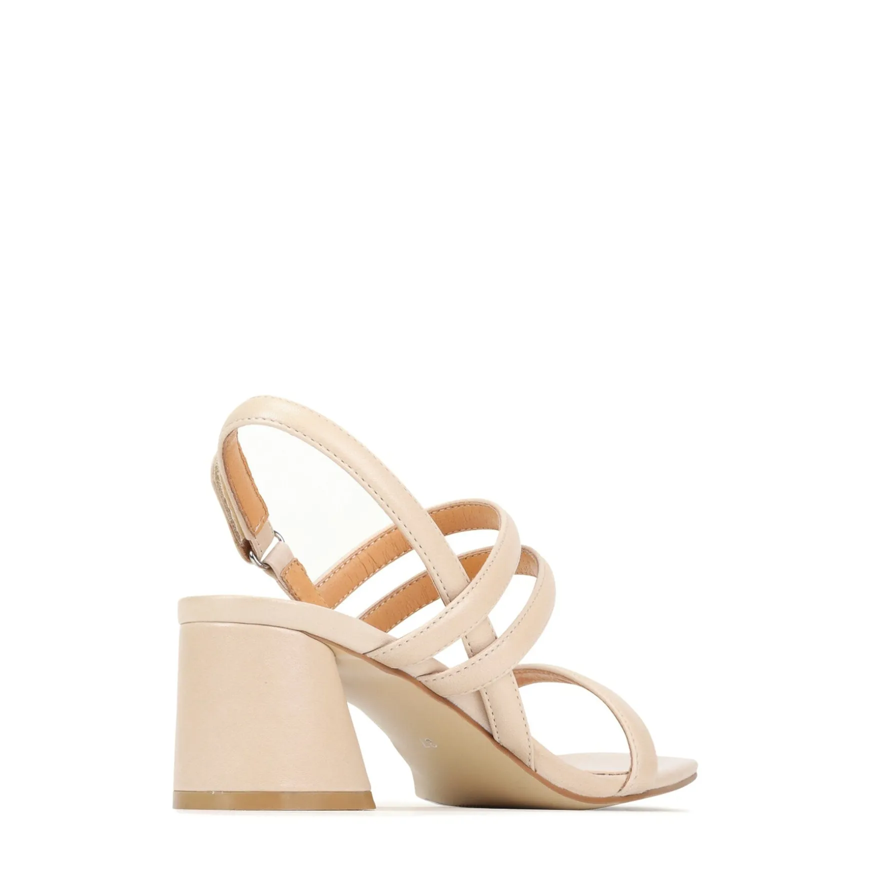 PETELLA LEATHER BLOCK HEEL SANDALS>EOS Footwear Best Sale