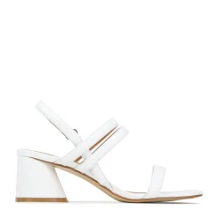 PETELLA LEATHER BLOCK HEEL SANDALS><noscript><img width=