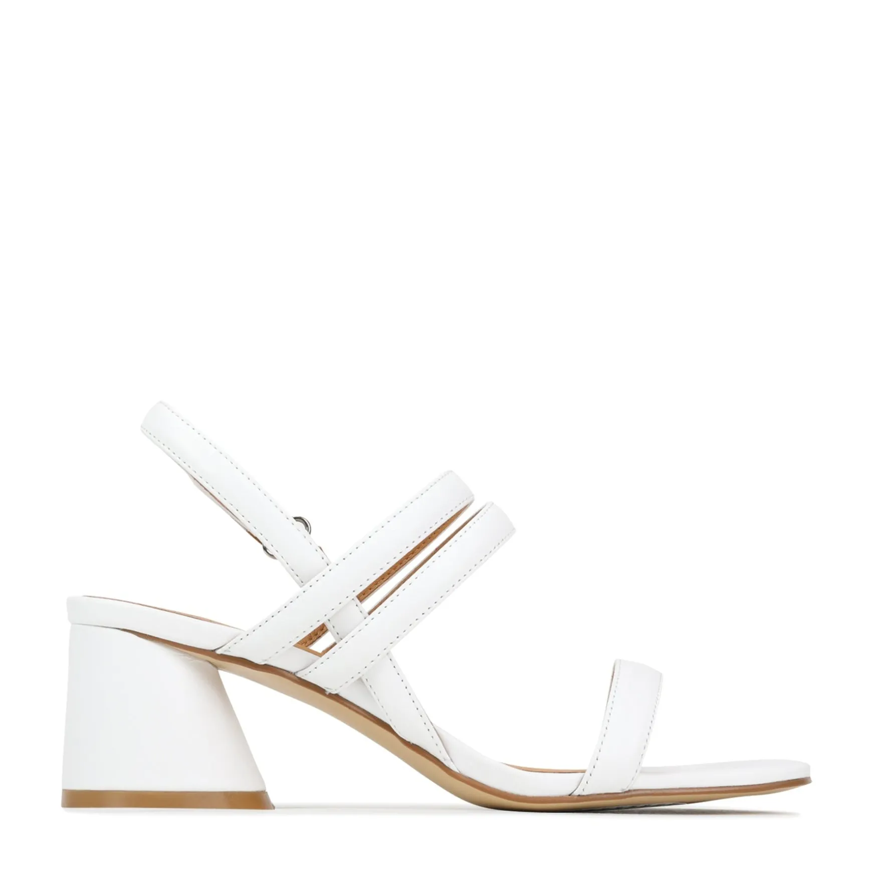 PETELLA LEATHER BLOCK HEEL SANDALS>EOS Footwear Best Sale