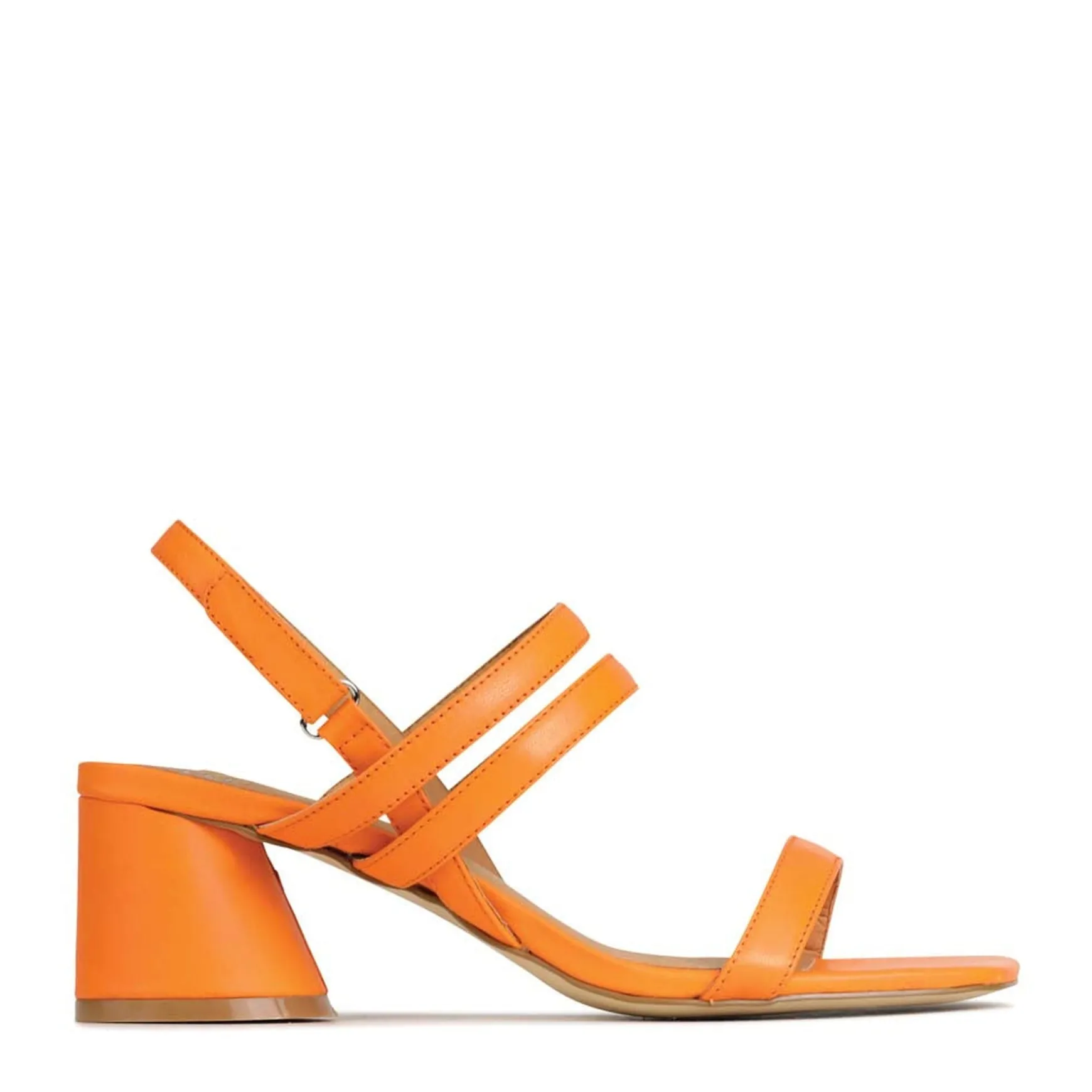 PETELLA LEATHER BLOCK HEEL SANDALS>EOS Footwear Best Sale