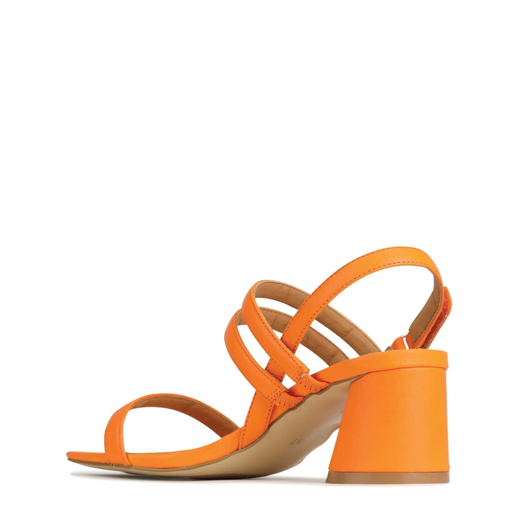 PETELLA LEATHER BLOCK HEEL SANDALS>EOS Footwear Best Sale
