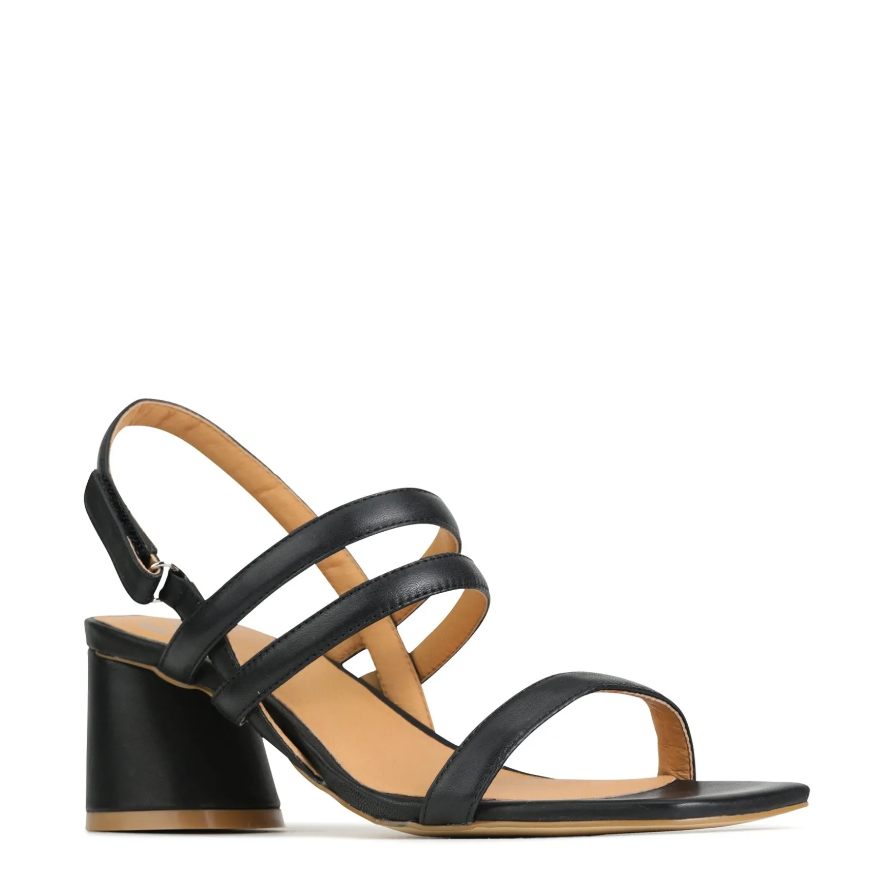 PETELLA LEATHER BLOCK HEEL SANDALS>EOS Footwear Best Sale