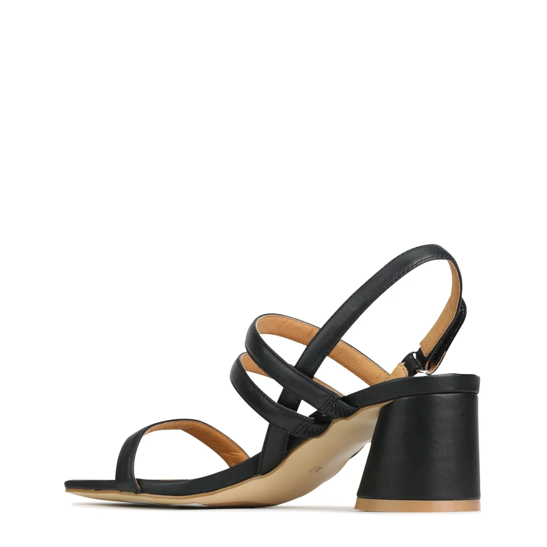 PETELLA LEATHER BLOCK HEEL SANDALS>EOS Footwear Best Sale