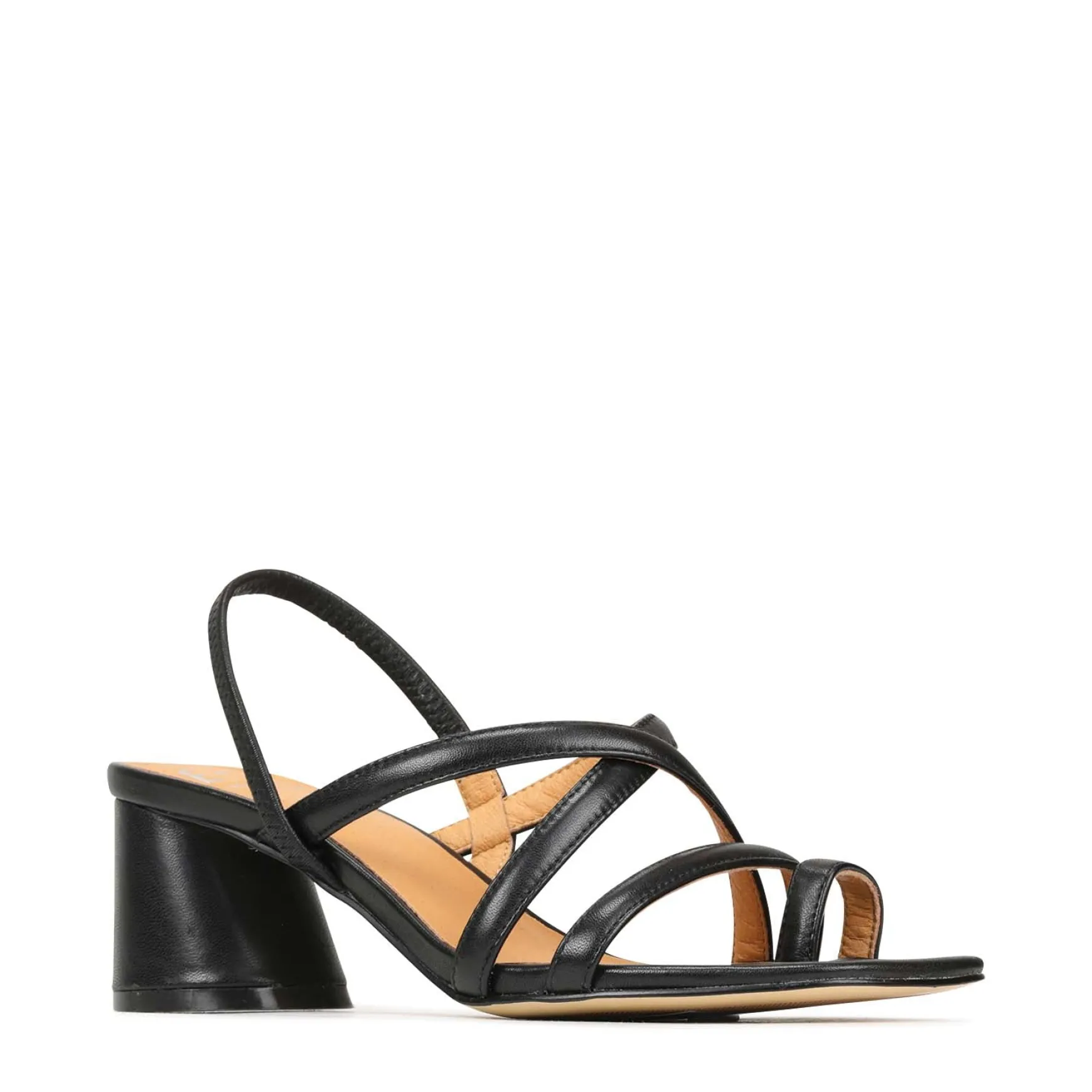 PETICE LEATHER BLOCK HEEL SANDALS>EOS Footwear New