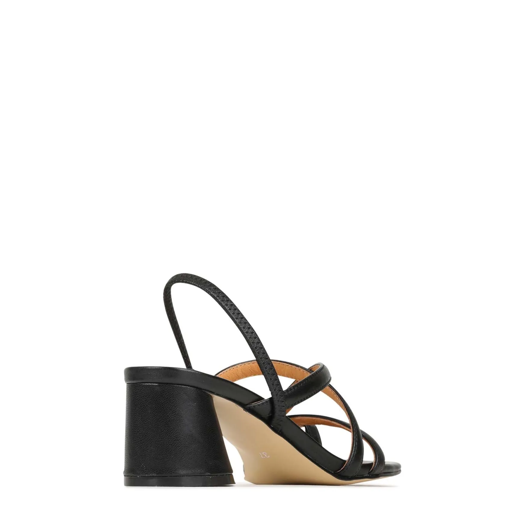 PETICE LEATHER BLOCK HEEL SANDALS>EOS Footwear New