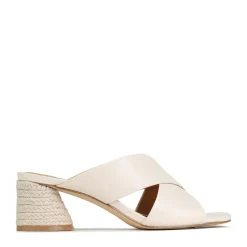 PETORA LEATHER SLIDE HEELED SANDAL><noscript><img width=