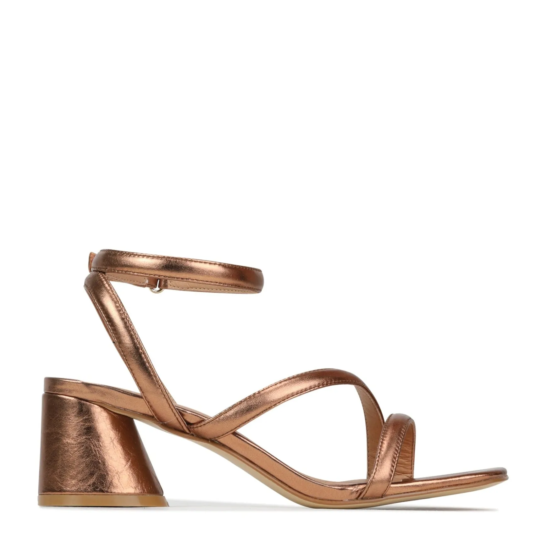 PETRICIA LEATHER BLOCK HEEL SANDALS>EOS Footwear Best Sale