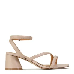 PETRICIA LEATHER BLOCK HEEL SANDALS><noscript><img width=