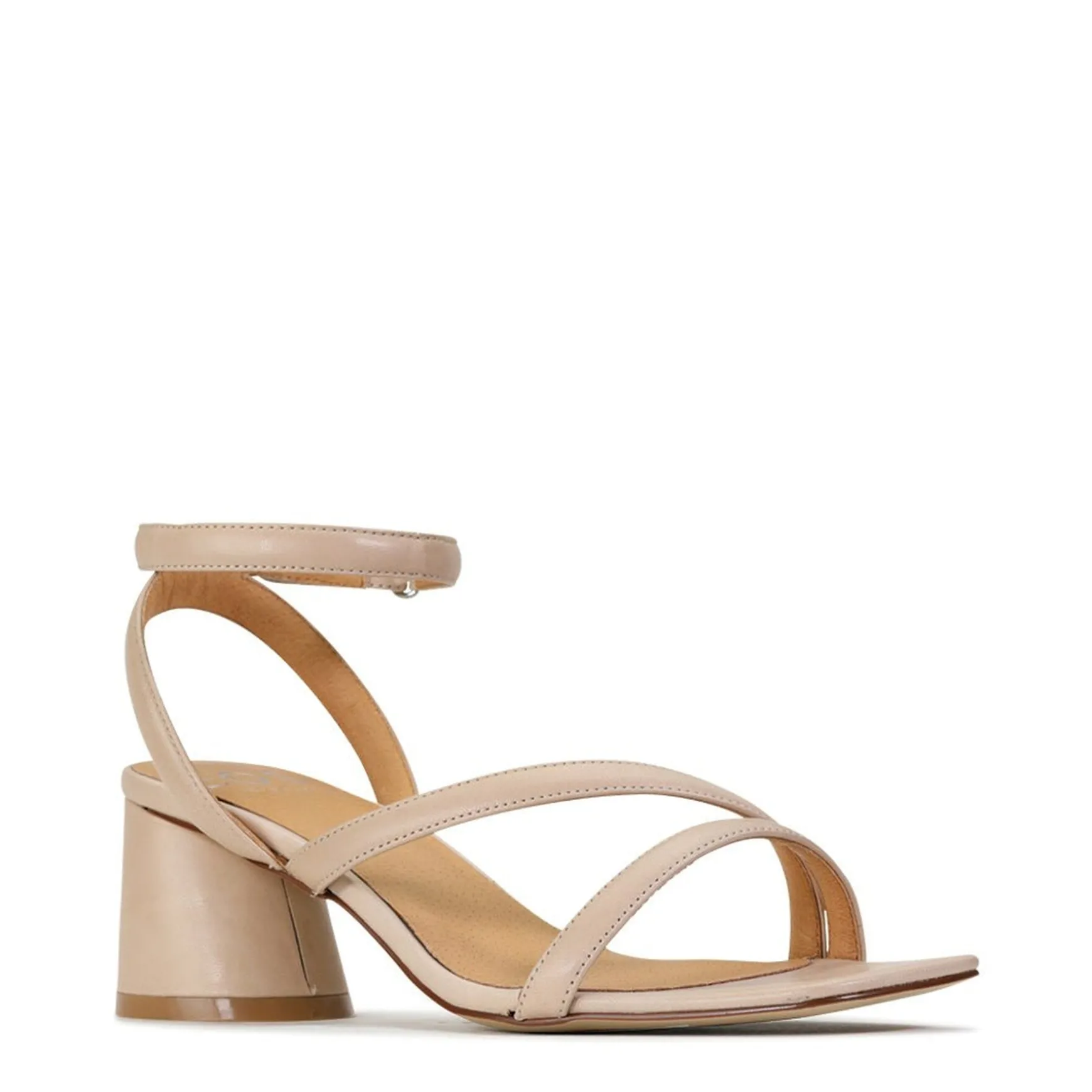 PETRICIA LEATHER BLOCK HEEL SANDALS>EOS Footwear Best Sale