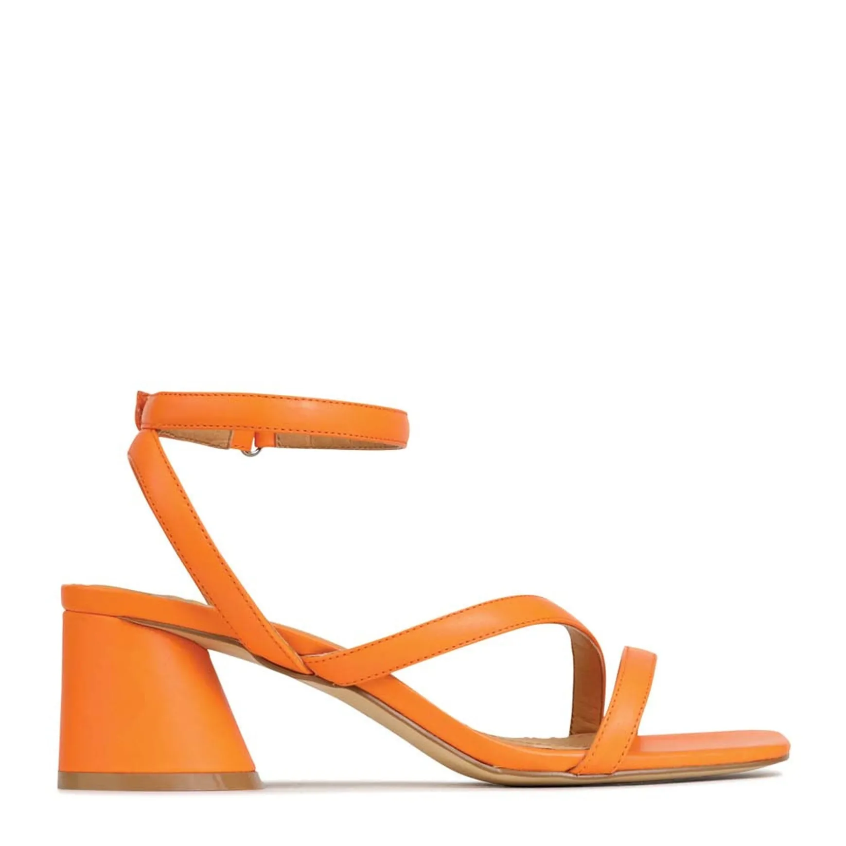 PETRICIA LEATHER BLOCK HEEL SANDALS>EOS Footwear Best Sale