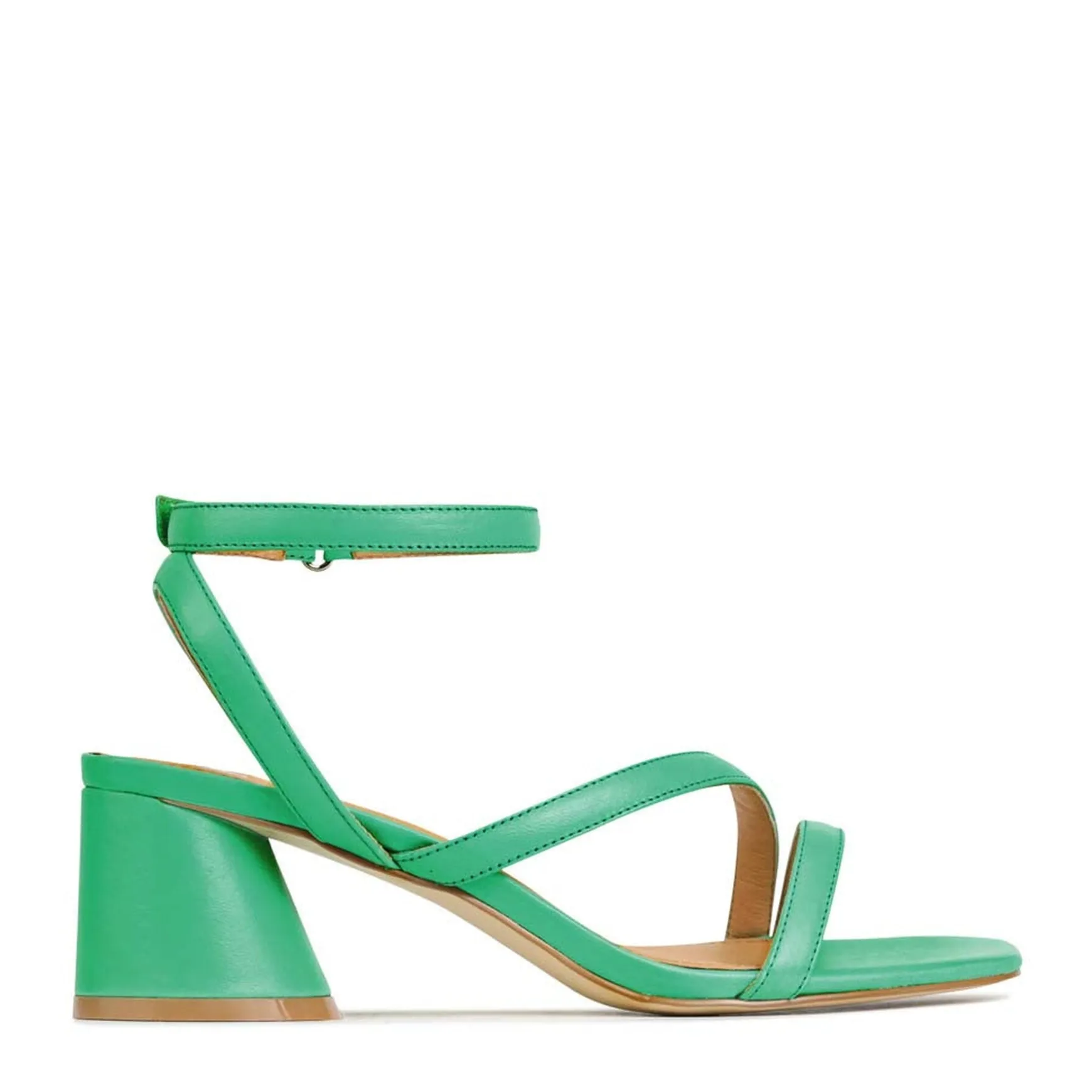 PETRICIA LEATHER BLOCK HEEL SANDALS>EOS Footwear Best Sale
