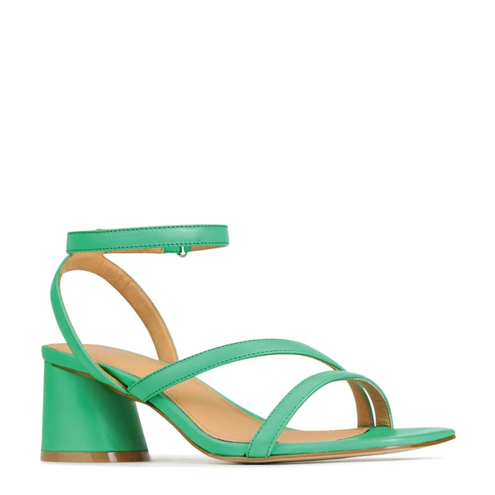 PETRICIA LEATHER BLOCK HEEL SANDALS>EOS Footwear Best Sale