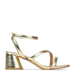PETRICIA LEATHER BLOCK HEEL SANDALS><noscript><img width=