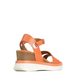 SASKIA STRAP WEDGE SANDALS LEATHER><noscript><img width=