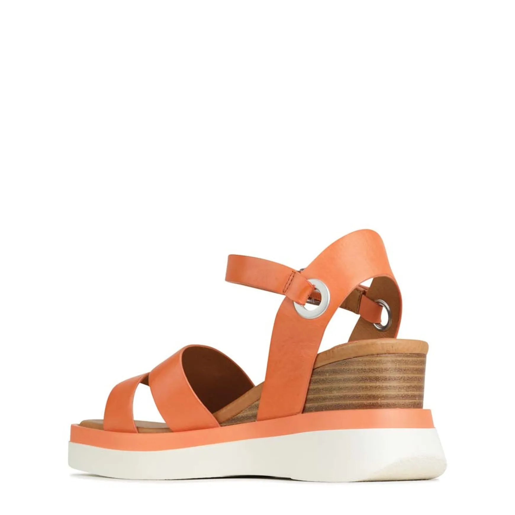 SASKIA STRAP WEDGE SANDALS LEATHER>EOS Footwear New