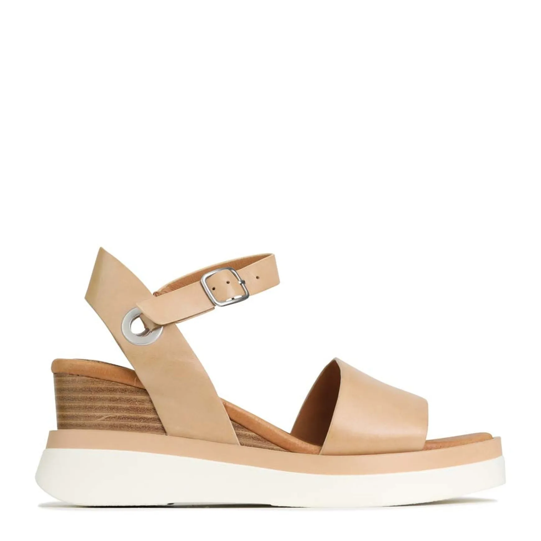 SASKIA STRAP WEDGE SANDALS LEATHER>EOS Footwear New