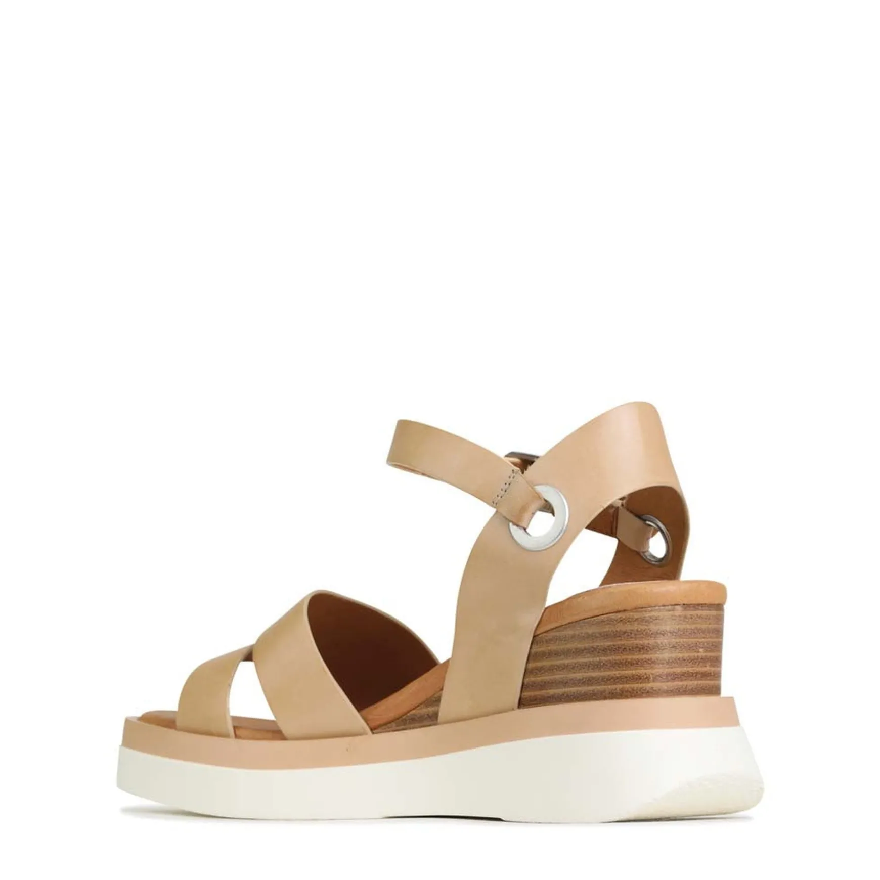 SASKIA STRAP WEDGE SANDALS LEATHER>EOS Footwear New