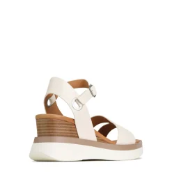 SASKIA STRAP WEDGE SANDALS LEATHER><noscript><img width=