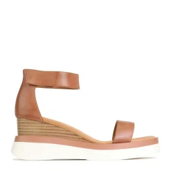 SASKINA WEDGE SANDALS LEATHER><noscript><img width=