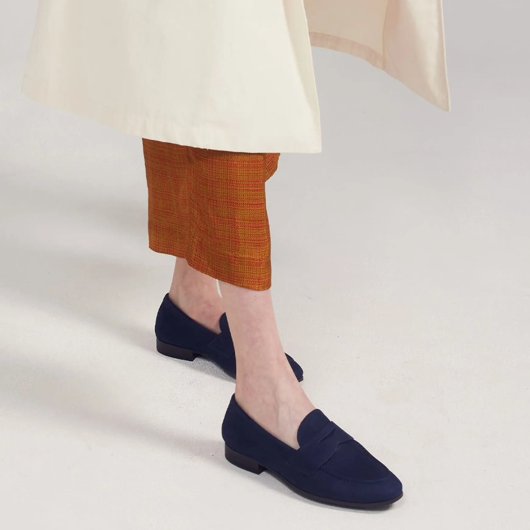SERAH SUEDE LEATHER LOAFERS>EOS Footwear Store