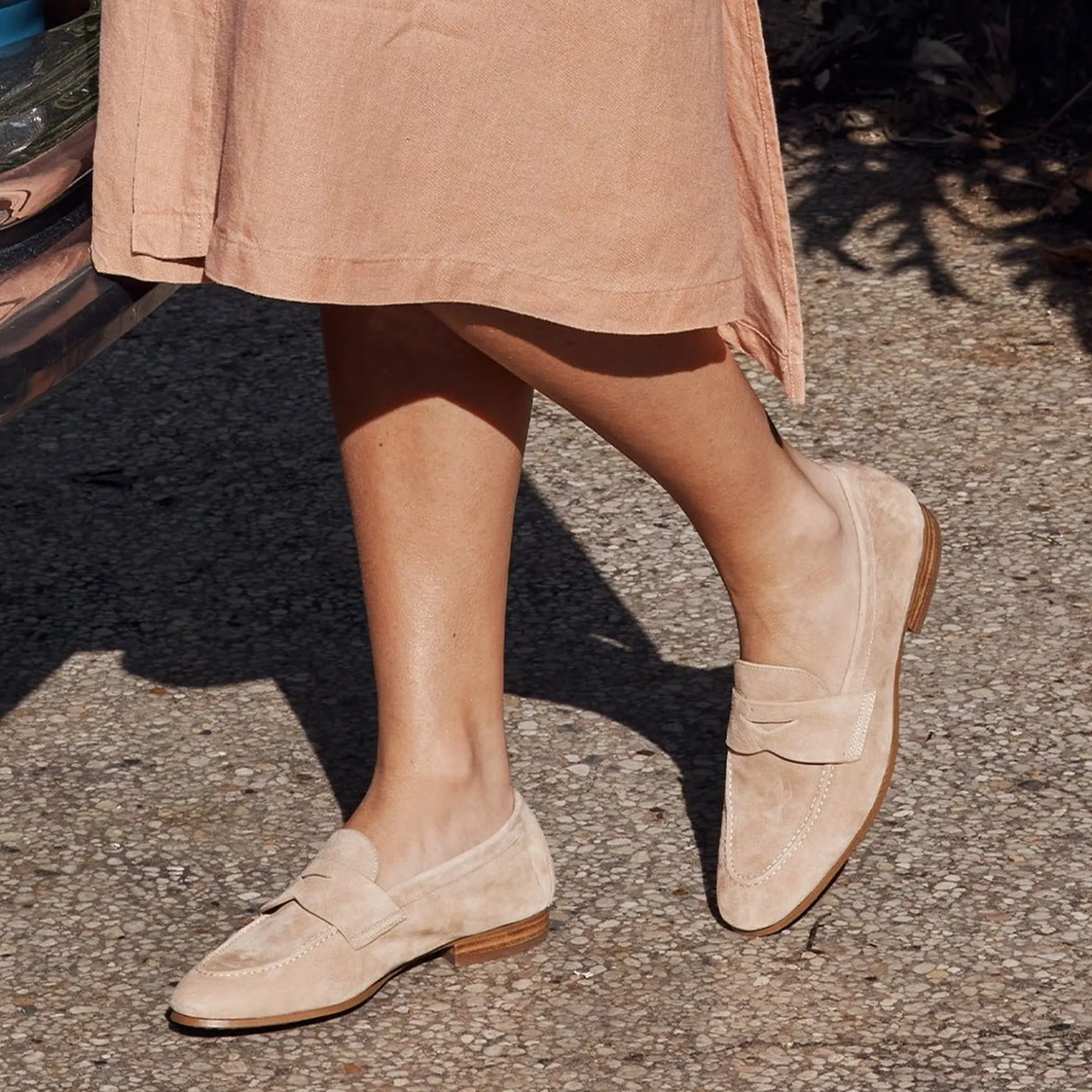 SERAH SUEDE LEATHER LOAFERS>EOS Footwear Store