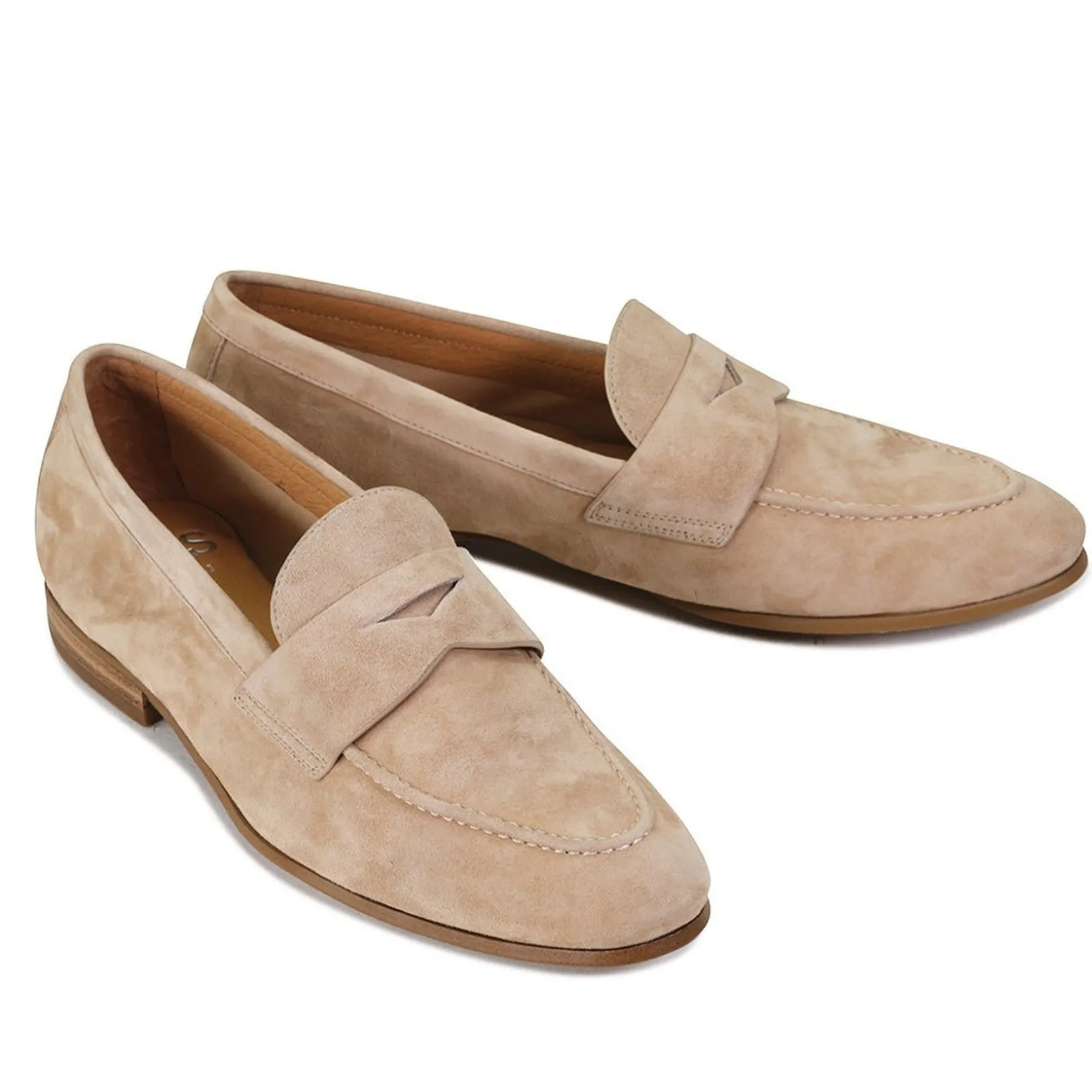 SERAH SUEDE LEATHER LOAFERS>EOS Footwear Store